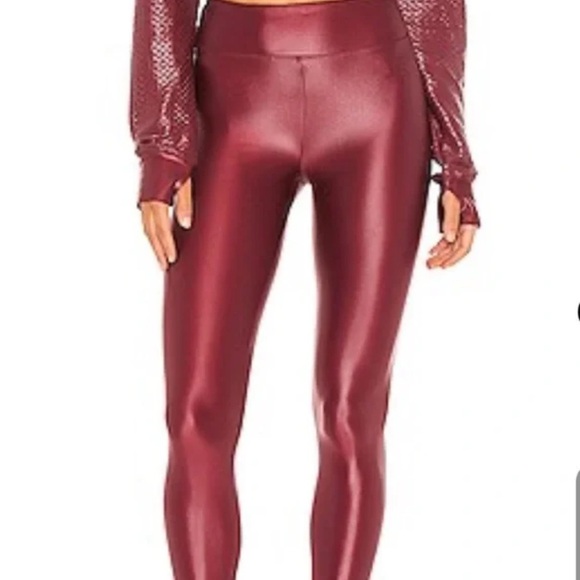 Koral Lustrous High Rise Legging (Ruby Shine) size smalll - Picture 3 of 7